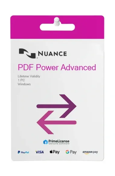 Nuance Power Advanced PDF 2.1 - Licences logicielles originales