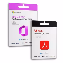 Genuine product keys for lifetime licenses of Microsoft Office 2024 Pro Plus and Adobe Acrobat Pro 2020