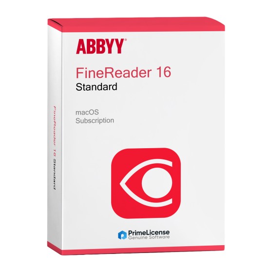 Abbyy FineReader 16 Standard for Mac – Subscription