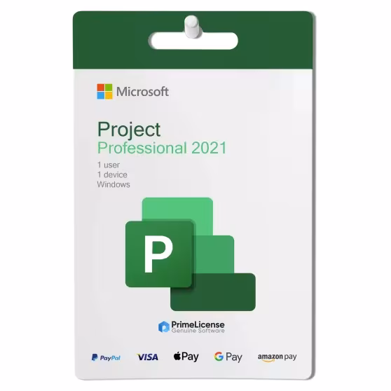 Genuine product key for lifetime license of Microsoft Project Professional 2019
