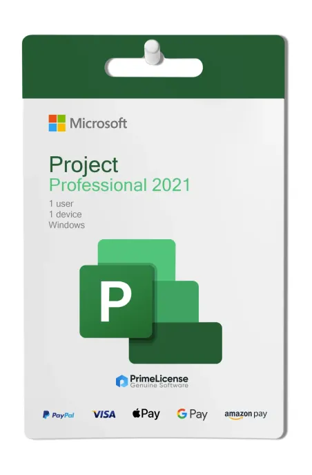 Genuine product key for lifetime license of Microsoft Project Professional 2019