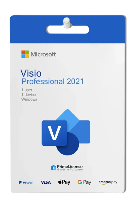 Genuine lifetime BIND license key for Microsoft Visio Professional 2021 (Windows)