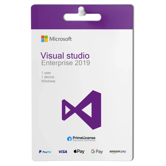 Genuine product key for lifetime license of Microsoft Visual Studio Professional 2019