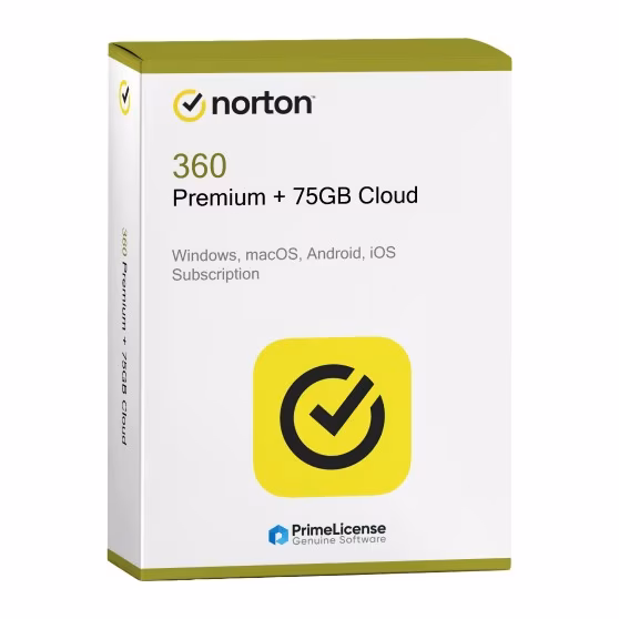 Symantec Norton 360 Premium + 75GB Cloud