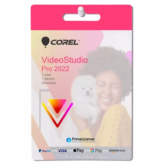 Clé produit authentique pour la licence à vie de Corel VideoStudio Pro 2022 & 2023