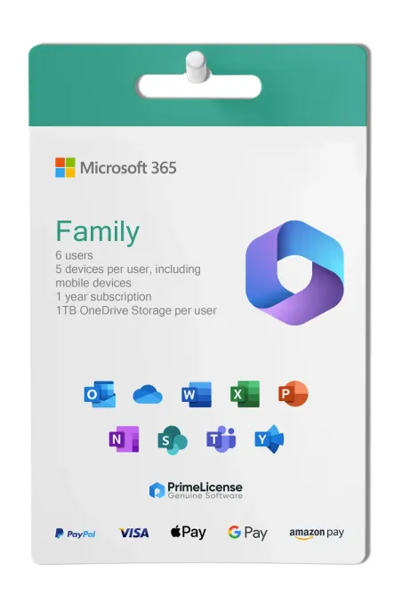 Microsoft Office 365-Familie - Originale Softwarelizenzen