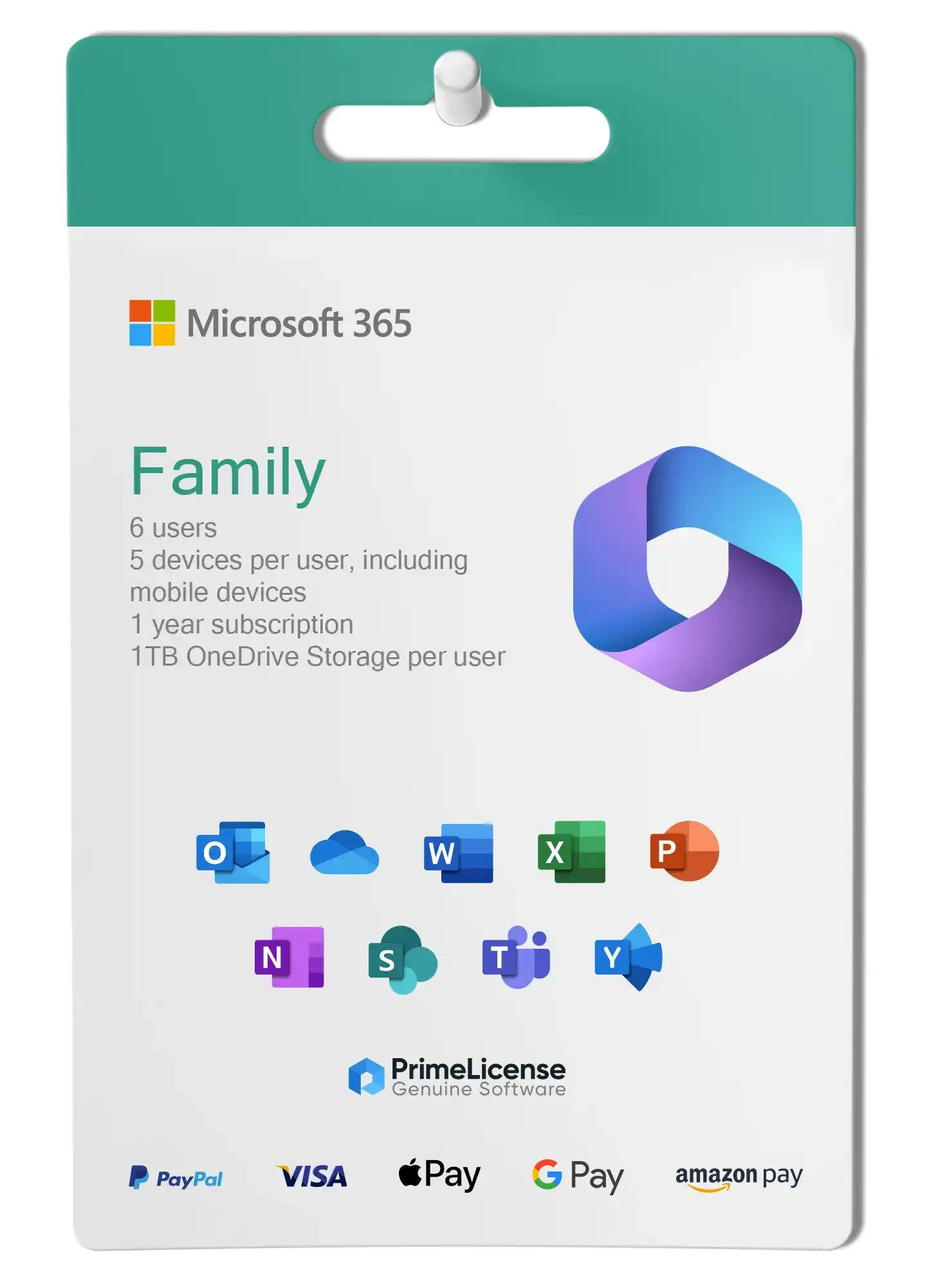 Microsoft Office 365 Family - 1 Year