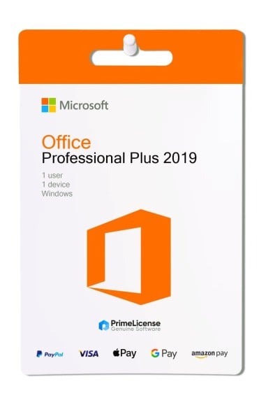 Clé produit authentique pour licence à vie de Microsoft Office Professional Plus 2019