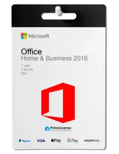 Codice prodotto originale per licenza a vita di Microsoft Office 2016 Home & Business Mac