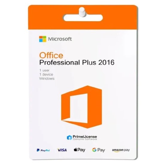Genuine product key for lifetime license of Microsoft Office Professional Plus 2016