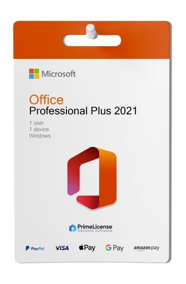 Clé produit authentique pour licence à vie de  Office 2021 Professional Plus