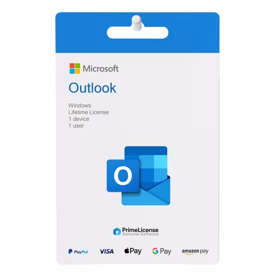 Clé produit authentique pour licence à vie de Microsoft Outlook