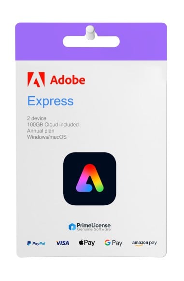 Originaler Produktschlüssel für die lebenslange Lizenz von Adobe Express Premium