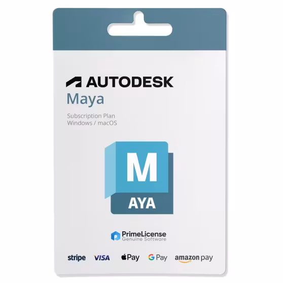 Genuine license key for Autodesk Maya 2023, 2024, 2025, 2026 subscription