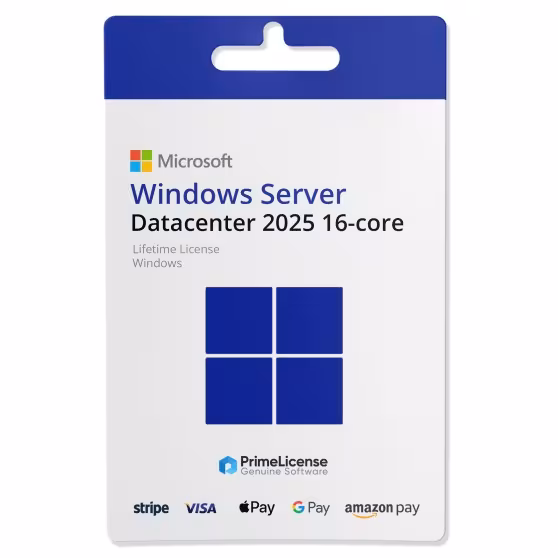 Windows Server 2025 Datacenter (16-Core) licence