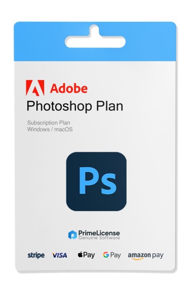 Genuine product key for lifetime license of Photoshop Plan