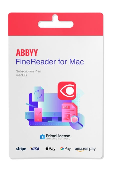 Clé de produit originale pour la licence à vie d'Abbyy FineReader pour Mac