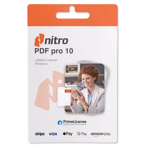 Clé produit authentique pour licence à vie de Nitro PDF Pro 10
