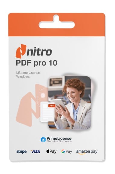 Clé produit authentique pour licence à vie de Nitro PDF Pro 10