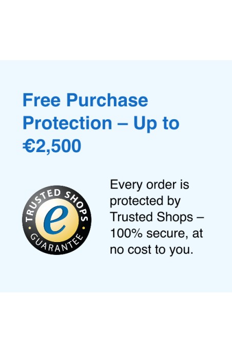 Your purchase with PrimeLicense is protected by Trusted Shops for up to €2,500