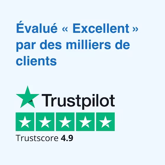 PrimeLicense affiche une excellente note client de 4,9 sur 5 sur Trustpilot