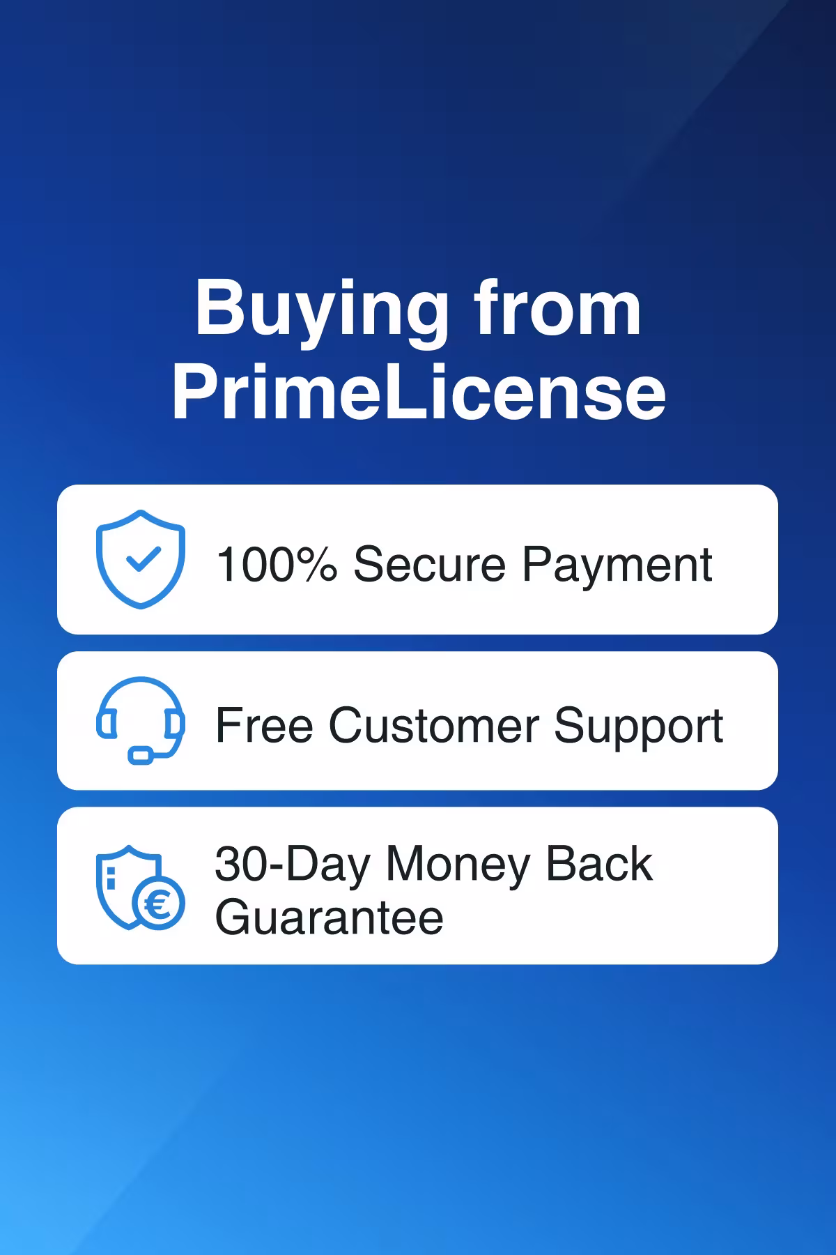 PrimeLicense has an excellent customer rating of 4.9 out of 5 on Trustpilot