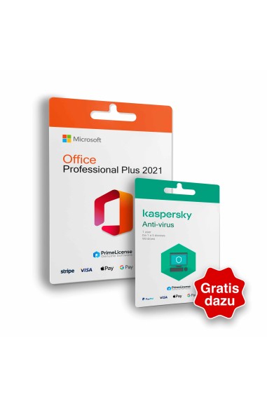 Office Professional Plus 2021 + Kaspersky Antivirus - Originale Softwarelizenzen